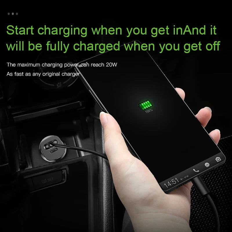 Baseus 30W Dual USB-C Car Charger