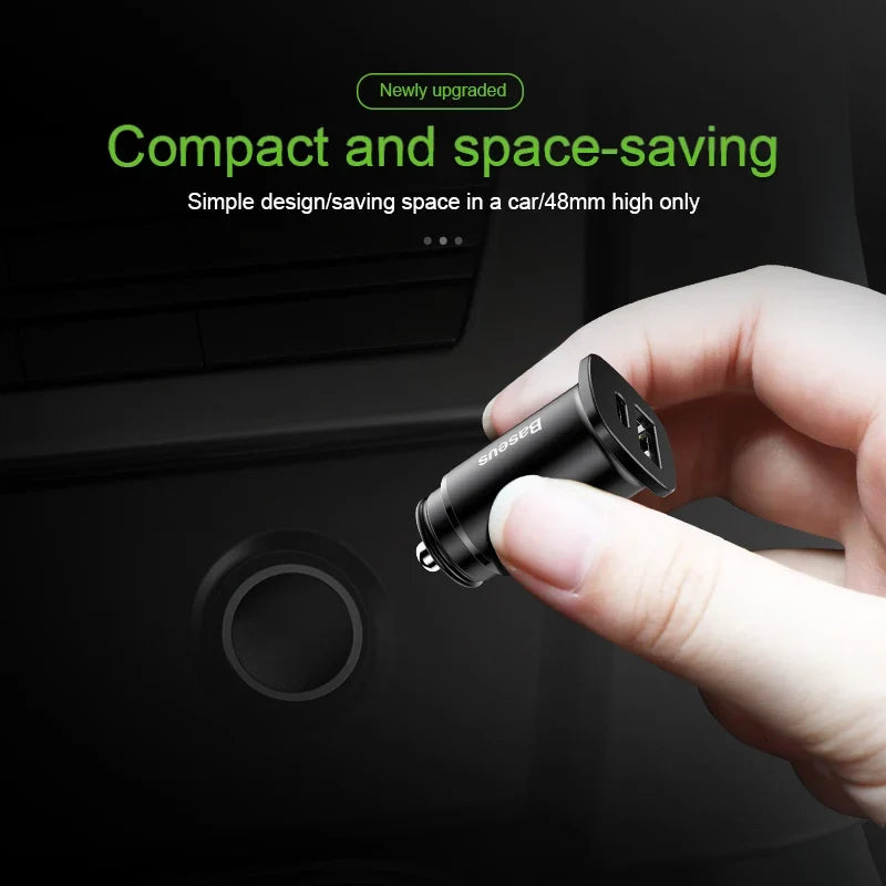 Baseus 30W Dual USB-C Car Charger